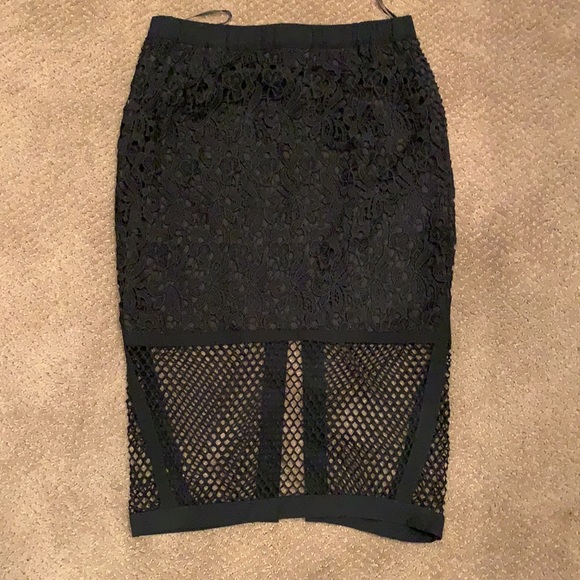 NWT LF Lace and Mesh Skirt - Picture 2 of 3